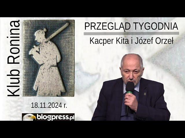 NA ŻYWO: Przegląd Tygodnia Józefa Orła i Kacpra Kity (Klub Ronina)