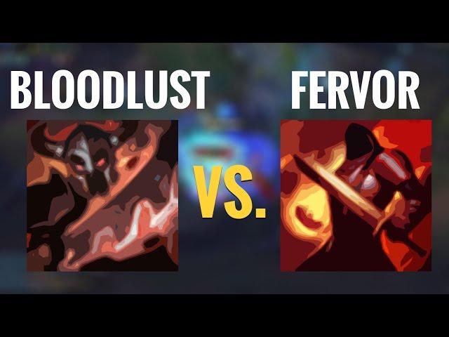 Warlord's Bloodlust vs Fervor of Battle