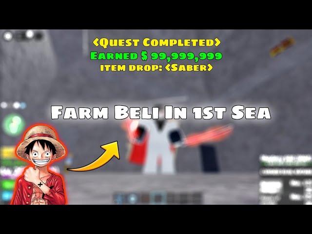 Top 3 Ways To Grind Beli In 1st Sea | Blox Fruits