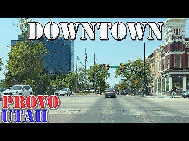 Provo - Utah - 4K Downtown Drive