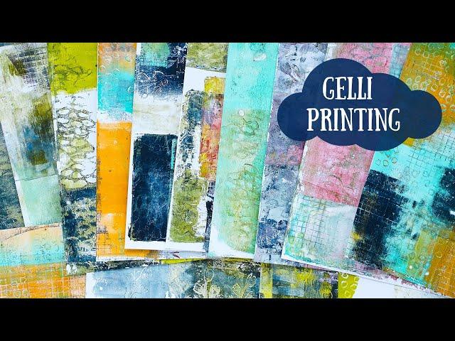 Gel  Printing - making backgrounds with the Gelli Plate