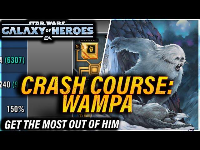 How to RIP YOUR OPPONENT'S FACE OFF with Wampa || CRASH COURSE 5 #swgoh #starwars #wampa