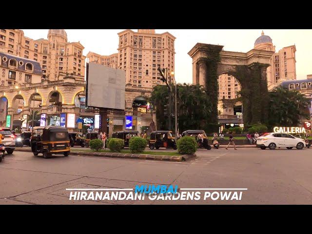 Hiranandani Gardens Powai in 2024 | Beautiful Sunset Drive | Mumbai - 4K