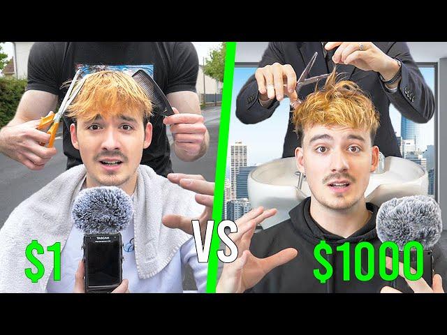 $1 Haircut VS $1000 Haircut [ASMR]