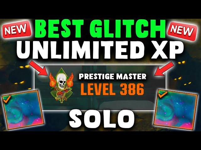 NEW SOLO AFK UNLIMITED XP GLITCH! FAST PRESTIGE MASTER GLITCH! BLACK OPS 6 GLITCH!