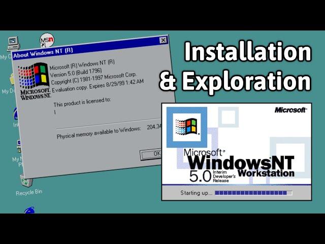 The lore of Windows 2000 development... (NT 5.0 Build 1796)