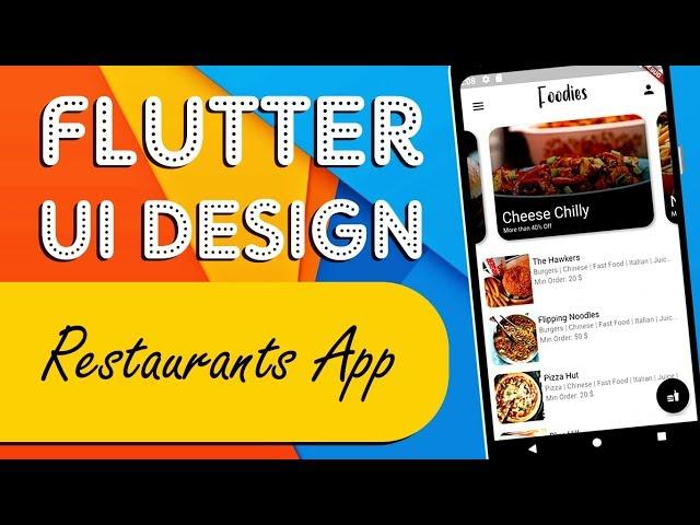 Flutter Tutorial - Restaurant App UI Design | Flutter UI Design Tutorial