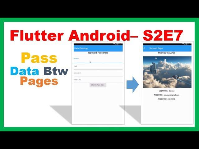 Flutter S2E7 : MaterialPageRoute - Pass Data btw Pages/Screens