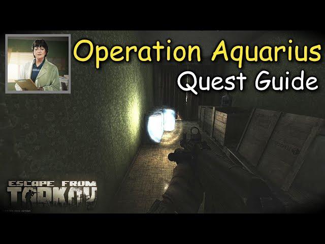 Operation Aquarius Quest Guide Therapist Escape From Tarkov