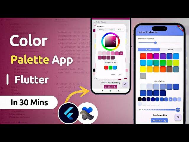 1 Flutter | Build Color Pelette App + Flex_Color  Plugin (Hindi Tutorial)