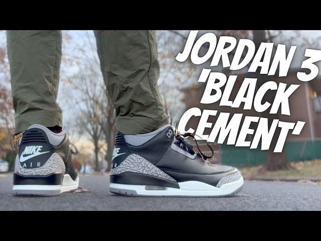 MY NEW FAVORITE SNEAKER! | Jordan 3 'Black Cement' (2024) Unboxing + Review + On Feet