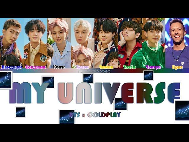 BTS x COLDPLAY - MY UNIVERSE (ColorCodedLyrics|ПЕРЕВОД НА РУССКИЙ|КИРИЛЛИЗАЦИЯ) FF2COLORCODED