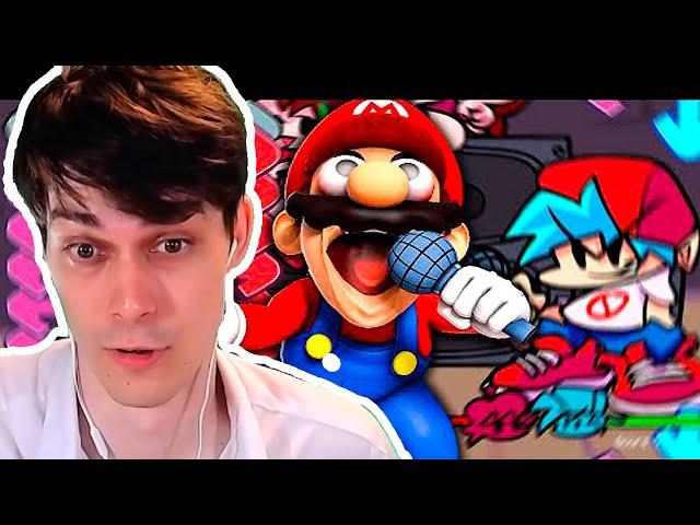 МАРИО ИГРАЕТ В FRIDAY NIGHT FUNKIN ! - Mario Plays: Friday Night Funkin [SMG4 Реакция / Reaction]