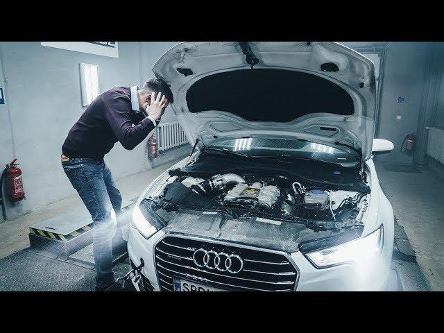 Обычная Audi A6 поехала как RS6, получили 500+ сил