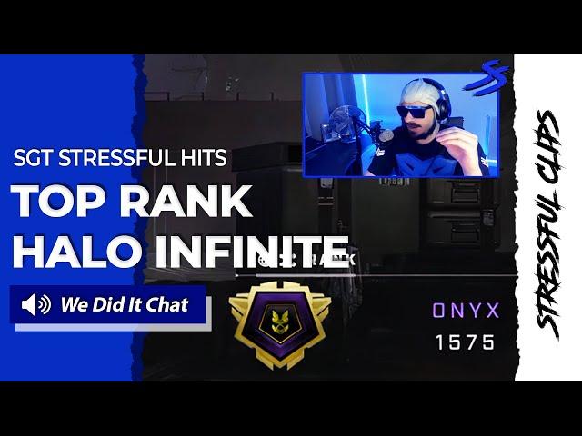 Sgt Stressful Hits TOP RANK (ONYX) In HALO INFINITE