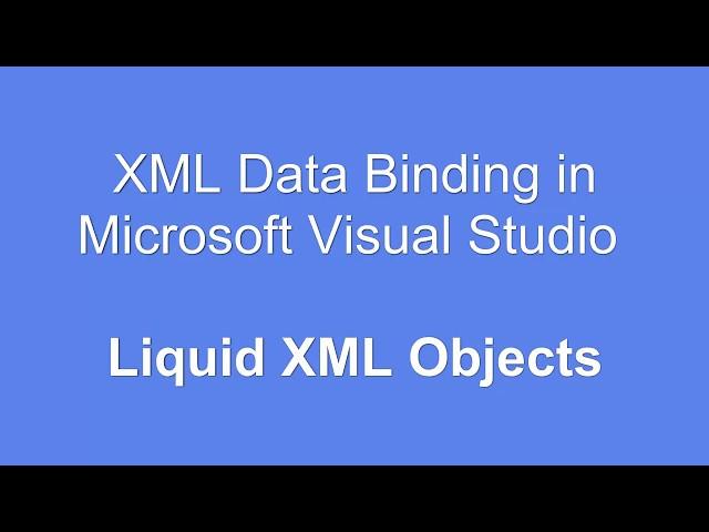 Generate C# from XML in Visual Studio with Liquid XML Objects