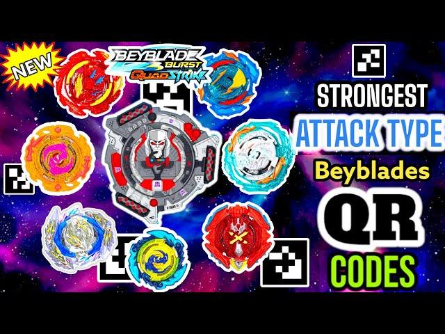 Unlock the Power! ALL the Strongest ATTACK Type Beyblade QR Codes | Beyblade Burst App