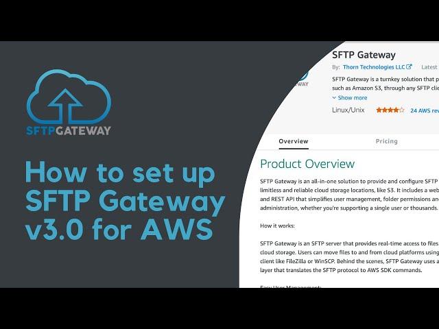 How to set up SFTP Gateway v3 for AWS