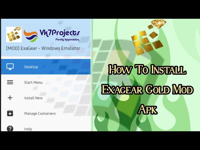 How To Install ExaGear Gold  Apk [2022] || How To Run. Exe File On Android | Vk7projects #exagear