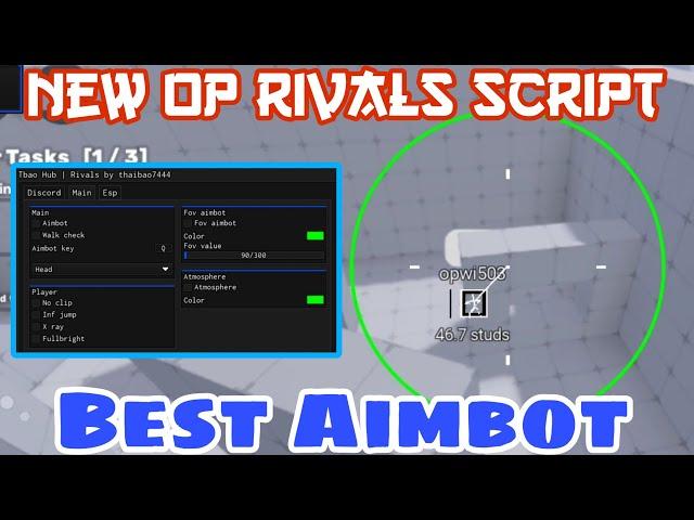 New Rivals Working Tbao Hub Script | Overpowered Aimbot & Esp | Supports all roblox executors