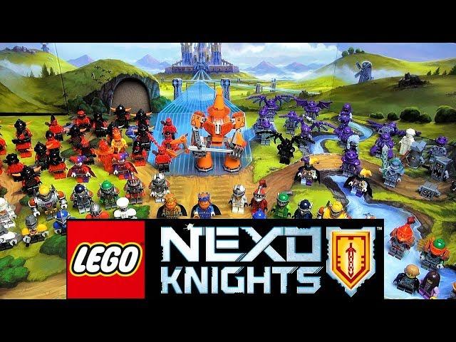 LEGO Nexo Knights минифигурки коллекция обзор