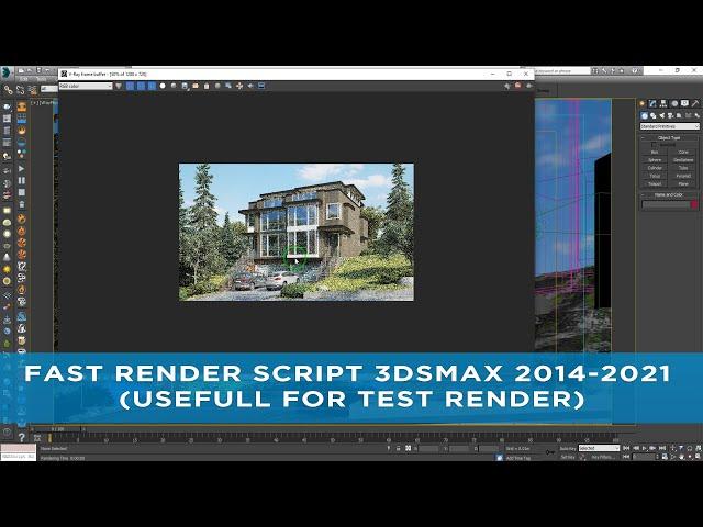 Fast Render Script 3dsMax 2014-2021 (Useful for Test render)