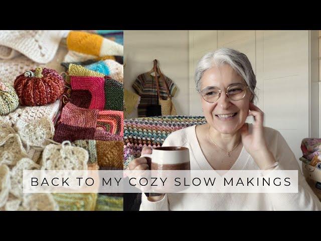 Back to My Cozy Slow Makings Routine: Cooking, Knitting & Crochet | VLOG