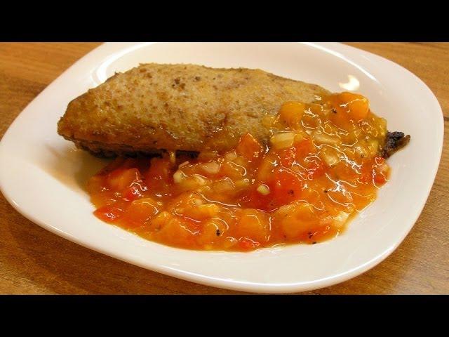 How to make Persimmon salsa sauce  English subtitles