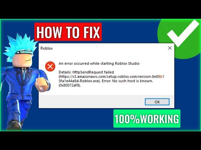 How to Fix an Error Occurred While Starting Roblox Studio Error Windows 11/10/8/7