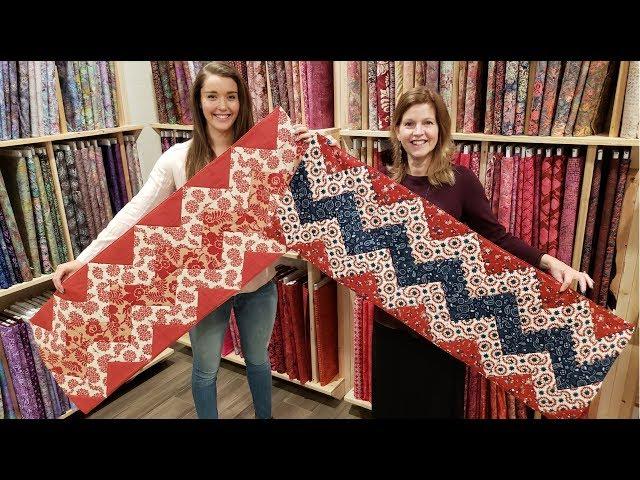 Like Mother Like Daughter... Chevron Table Runner! | Kansas Troubles Quilt Giveaway :)