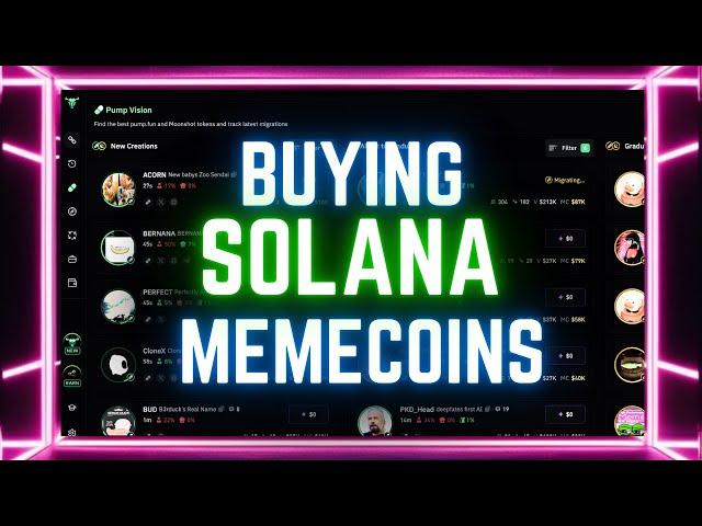 NEW How To BUY Memecoins On Solana [FAST and EASY]