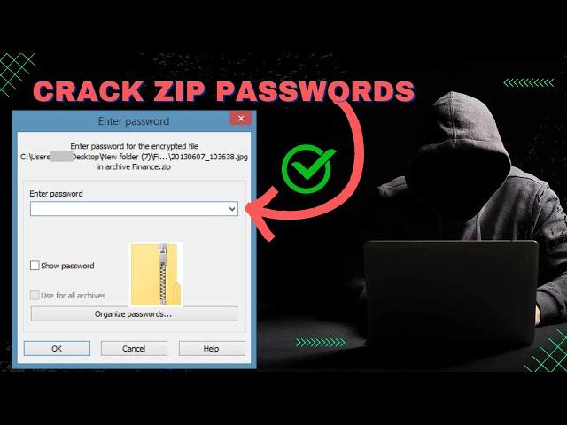 How hackers crack ZIP files password? - TOO EASY! (Educational Purposes ONLY!)