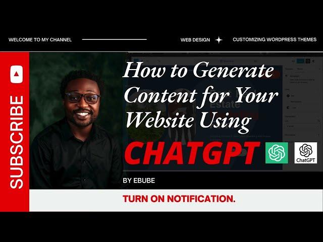 How to Generate Content for Your WordPress Website Using ChatGPT | Easy Content Creation Guide