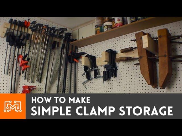 How to make 3 simple types of clamp storage | I Like To Make Stuff