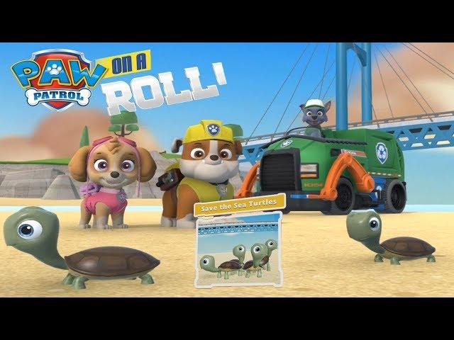 Paw Patrol on a Roll прохождение #6 Щенячий Патруль Скай и Крепыш спасают Черепашек