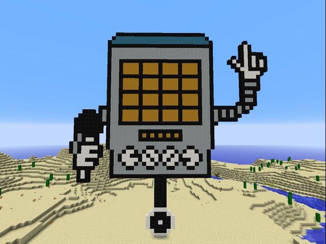 Minecraft Pixel Speed Art: Mettaton (Robot) From Undertale