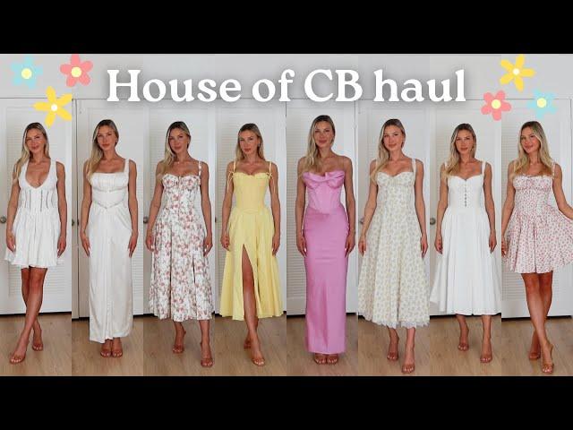 $2,500 DRESS TRY ON HAUL | House of CB spring 24'