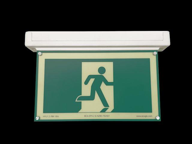 Ecoglo Hybrid PL Exit Signs - New Zealand