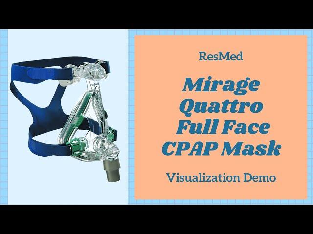 ResMed Mirage Quattro Full Face CPAP Mask Visualization Demo