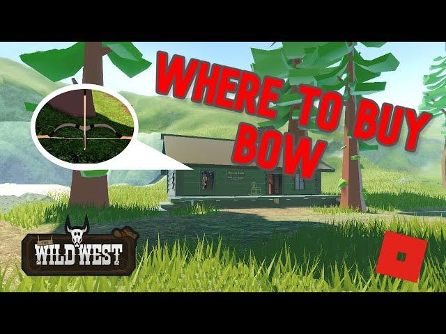 Where to Buy Bow and Hunting Gear | Roblox The Wild West