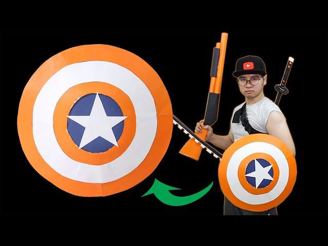 How to Make Captain America's Shield || Paper Craft DIY