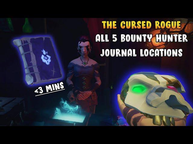 The Cursed Rogue All 5 Journal Locations - Bounty Hunter Journals | The Cursed Rogue Tall Tale Guide