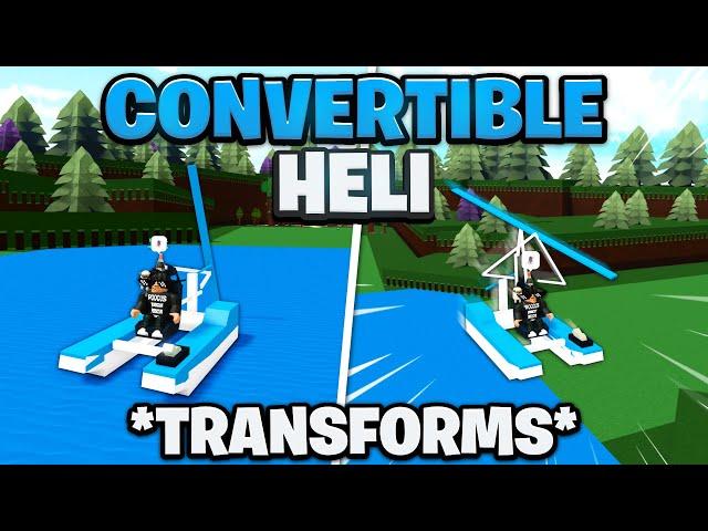 *NEW* CONVERTIBLE HELICOPTER TUTORIAL!! | Build a boat for Treasure