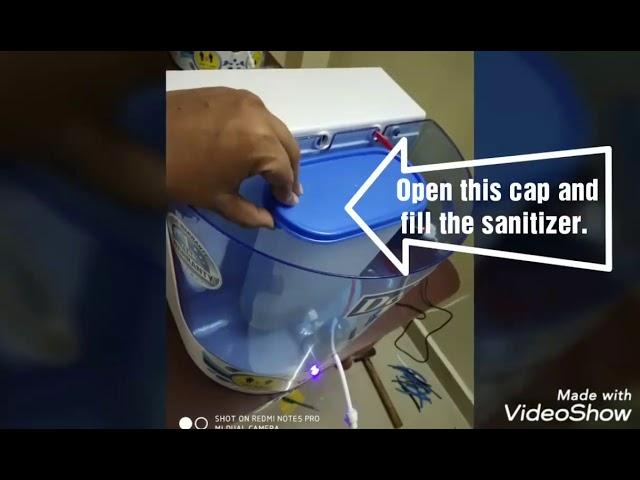 #Automatic Sanitizer dispenser Made in India.