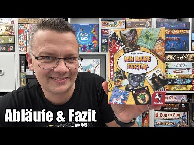 Ich habe fertig (Pegasus Spiele) - Witziges einfaches Kartenspiel mit hohem Wiederspielreiz