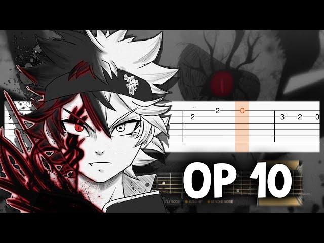 Black Clover OP 10 - Black Catcher - Guitar tutorial (TAB)