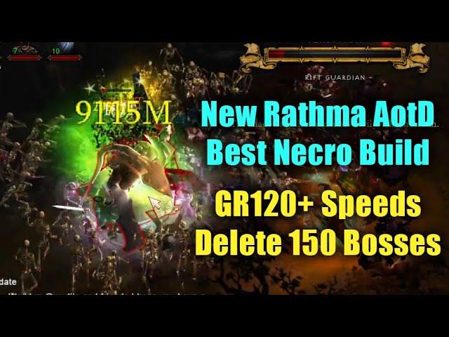 DESTROY GR120+ Speeds and GR150 Bosses! Rathma Necro Army of the Dead Full Build Guide Season 27