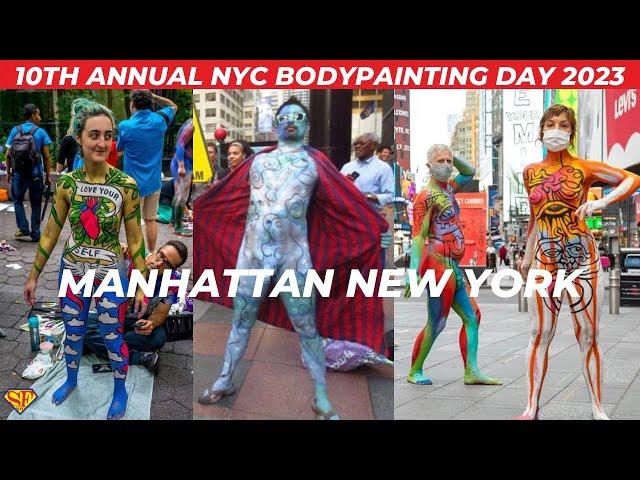 LIVE New York: 10th Annual NYC  Body Painting Day • Parade  2023 Andy Golub