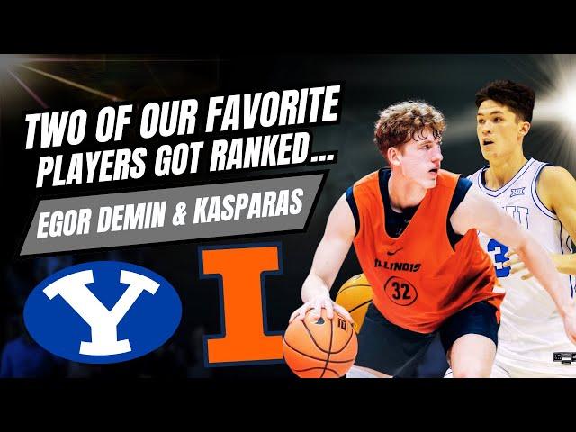 Egor Demin Ranked 89th Best Player By ESPN, Kasparas Jakucionis Right Behind Him At 90th!