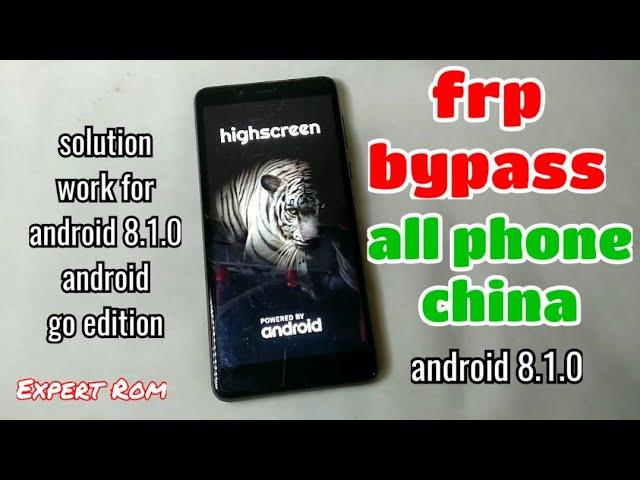 Frp Bypass Google Account All China Phone Android 8.1.0